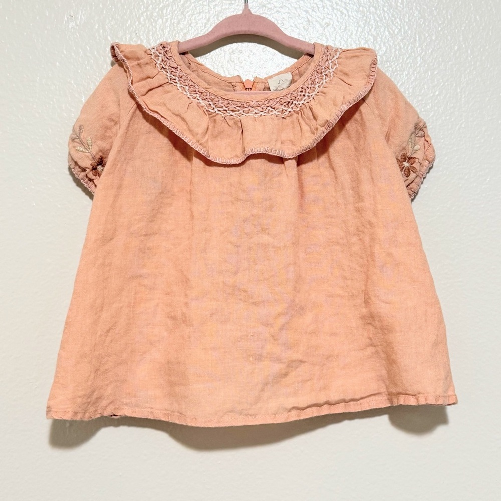 Apolina Mirel blouse top rose color 2-3Y